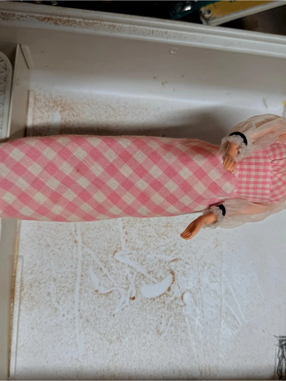 Vintage Barbie Travel Trunk with Barbie Dolls & Ken Head